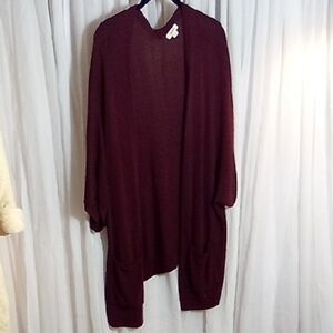Garage Deep Burgundy Women's Cardigan